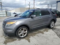 Salvage cars for sale at Sun Valley, CA auction: 2014 Ford Explorer Limited