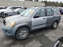 Salvage cars for sale from Copart Exeter, RI: 2005 Honda CR-V LX