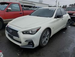 Salvage cars for sale from Copart New Britain, CT: 2018 Infiniti Q50 Luxe