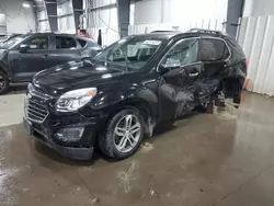 Salvage cars for sale from Copart Ham Lake, MN: 2017 Chevrolet Equinox Premier