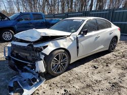 Salvage cars for sale at Candia, NH auction: 2014 Infiniti Q50 Base