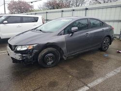 Vehiculos salvage en venta de Copart Moraine, OH: 2015 Honda Civic EX