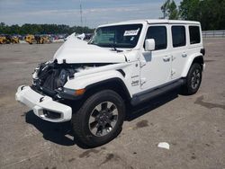 Salvage cars for sale at Dunn, NC auction: 2022 Jeep Wrangler Unlimited Sahara