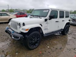 Salvage cars for sale at Louisville, KY auction: 2022 Jeep Wrangler Unlimited Sahara 4XE