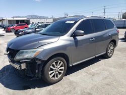 Salvage cars for sale from Copart Sun Valley, CA: 2015 Nissan Pathfinder S