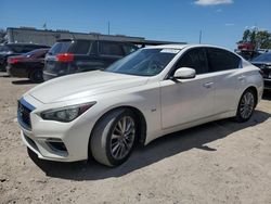 Salvage cars for sale from Copart Riverview, FL: 2018 Infiniti Q50 Luxe