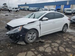 Salvage cars for sale at Woodhaven, MI auction: 2020 Hyundai Elantra SEL