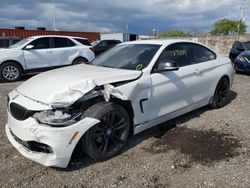Salvage cars for sale at Homestead, FL auction: 2015 BMW 428 I