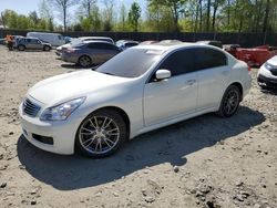 Salvage cars for sale at Waldorf, MD auction: 2008 Infiniti G35