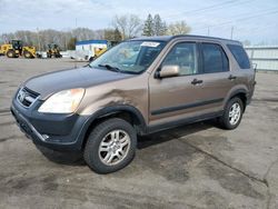 Salvage cars for sale from Copart Ham Lake, MN: 2002 Honda CR-V EX