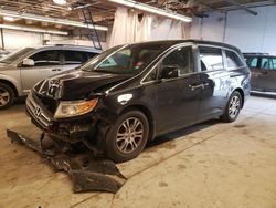 Salvage cars for sale at Wheeling, IL auction: 2012 Honda Odyssey EX