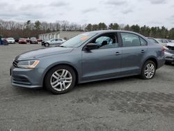 Salvage cars for sale at Exeter, RI auction: 2015 Volkswagen Jetta Base