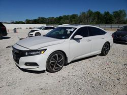Salvage cars for sale from Copart New Braunfels, TX: 2019 Honda Accord Sport