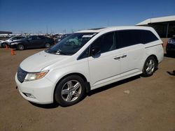 Salvage cars for sale at Brighton, CO auction: 2012 Honda Odyssey Touring