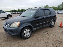 Salvage cars for sale at Houston, TX auction: 2005 Honda CR-V LX