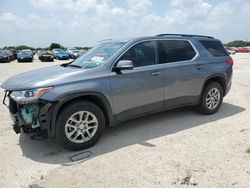 Salvage cars for sale at San Antonio, TX auction: 2020 Chevrolet Traverse LT