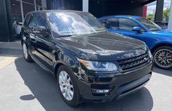 Salvage cars for sale from Copart Sacramento, CA: 2016 Land Rover Range Rover Sport SC