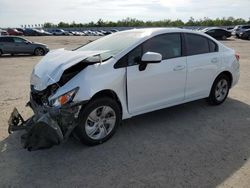 Salvage cars for sale from Copart Fresno, CA: 2014 Honda Civic LX