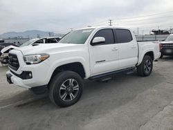 Salvage trucks for sale at Sun Valley, CA auction: 2016 Toyota Tacoma Double Cab