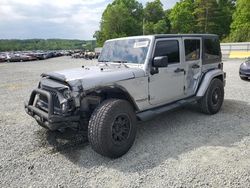 Salvage cars for sale at Concord, NC auction: 2014 Jeep Wrangler Unlimited Sahara