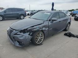 Salvage cars for sale at Grand Prairie, TX auction: 2015 Lexus IS 250