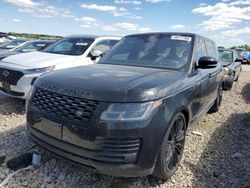 Salvage cars for sale from Copart Grand Prairie, TX: 2018 Land Rover Range Rover Supercharged