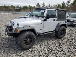 Salvage cars for sale at Windham, ME auction: 2004 Jeep Wrangler / TJ Sport
