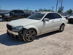 Mercedes-Benz C-Class salvage cars for sale: 2012 Mercedes-Benz C 250