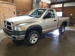 Salvage cars for sale from Copart Ebensburg, PA: 2003 Dodge RAM 1500 ST
