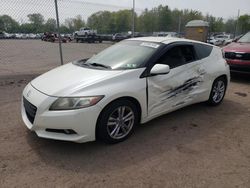 Salvage cars for sale at Chalfont, PA auction: 2012 Honda CR-Z EX