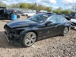 Salvage cars for sale at Chalfont, PA auction: 2019 Infiniti Q50 Luxe