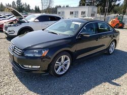 Vehiculos salvage en venta de Copart Graham, WA: 2015 Volkswagen Passat SEL