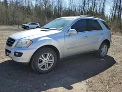 Salvage cars for sale at Cookstown, ON auction: 2007 Mercedes-Benz ML 320 CDI