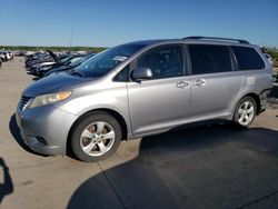 Salvage cars for sale at Grand Prairie, TX auction: 2011 Toyota Sienna LE