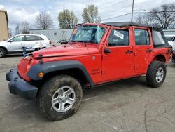 Salvage cars for sale from Copart Moraine, OH: 2017 Jeep Wrangler Unlimited Sport