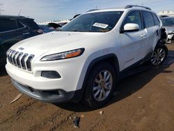 Salvage cars for sale at Elgin, IL auction: 2015 Jeep Cherokee Limited