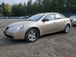 Pontiac G6 salvage cars for sale: 2007 Pontiac G6 Base