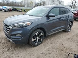 Salvage cars for sale from Copart Central Square, NY: 2017 Hyundai Tucson Limited