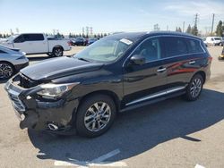 Salvage cars for sale from Copart Rancho Cucamonga, CA: 2015 Infiniti QX60