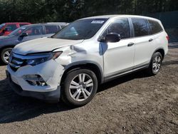 Vehiculos salvage en venta de Copart Graham, WA: 2017 Honda Pilot LX