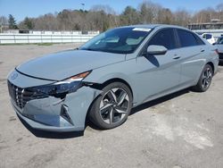 Salvage cars for sale at Assonet, MA auction: 2022 Hyundai Elantra SEL