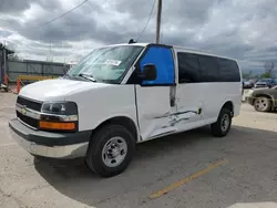 Salvage trucks for sale at Pekin, IL auction: 2017 Chevrolet Express G3500 LT