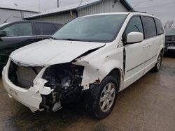 Salvage cars for sale at Pekin, IL auction: 2010 Chrysler Town & Country Touring Plus