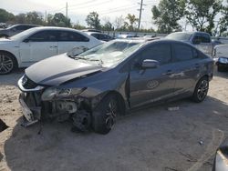 Salvage cars for sale from Copart Riverview, FL: 2014 Honda Civic EX