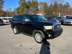 Salvage cars for sale at North Billerica, MA auction: 2014 Toyota Sequoia Platinum