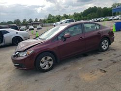 Salvage cars for sale from Copart Florence, MS: 2013 Honda Civic LX