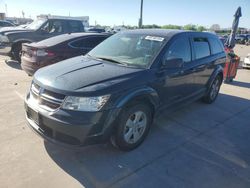 Salvage cars for sale at Grand Prairie, TX auction: 2013 Dodge Journey SE