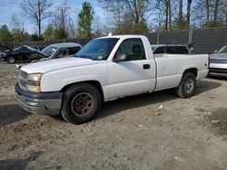 Salvage cars for sale at Waldorf, MD auction: 2005 Chevrolet Silverado C1500