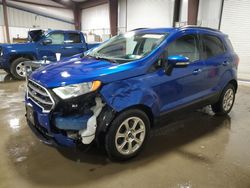 Salvage cars for sale from Copart West Mifflin, PA: 2019 Ford Ecosport SE