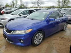 Salvage cars for sale at Bridgeton, MO auction: 2013 Honda Accord EXL